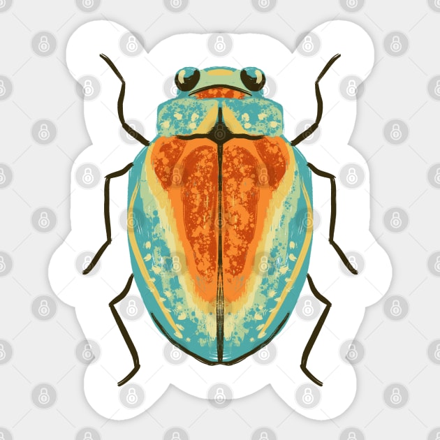 Colorful Bug Sticker by Salty Siren Studios